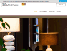Tablet Screenshot of hotel-marciac.com
